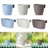 Fence Planter Hanging Flower Pot with Drainage for Garden Areas