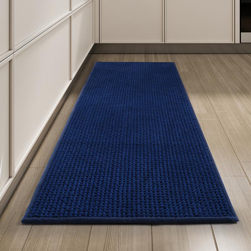 Luxurious Chenille Kitchen Mat Non-Slip Rug Runner Rugs Water Absorbent Long Carpet Washable Bath Mats for Bathroom