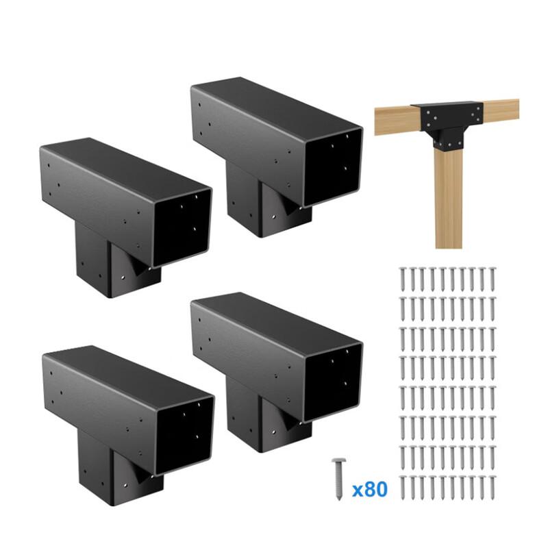 

Stainless Steel 4x4 No-Weld Wood Post Anchor (4-Pack)