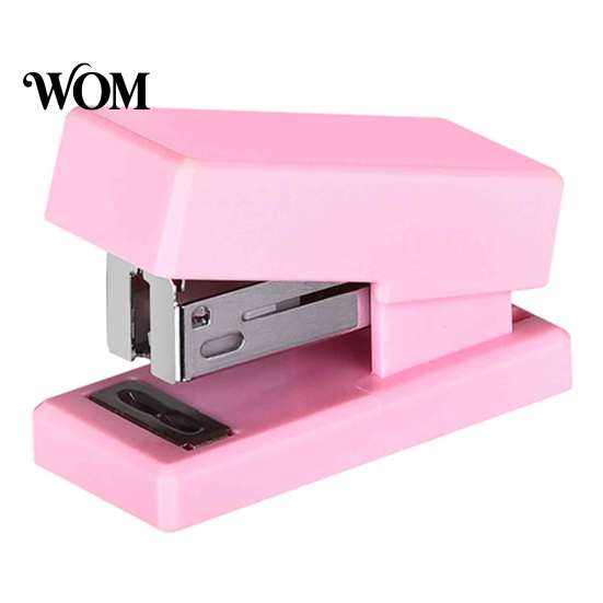 Durable Metal Binding Mechanism Mini Stapler, Compact Travel Size, with Smooth for 2 to Portable Device Bills 15 Pages of Paper, Lightweight Students