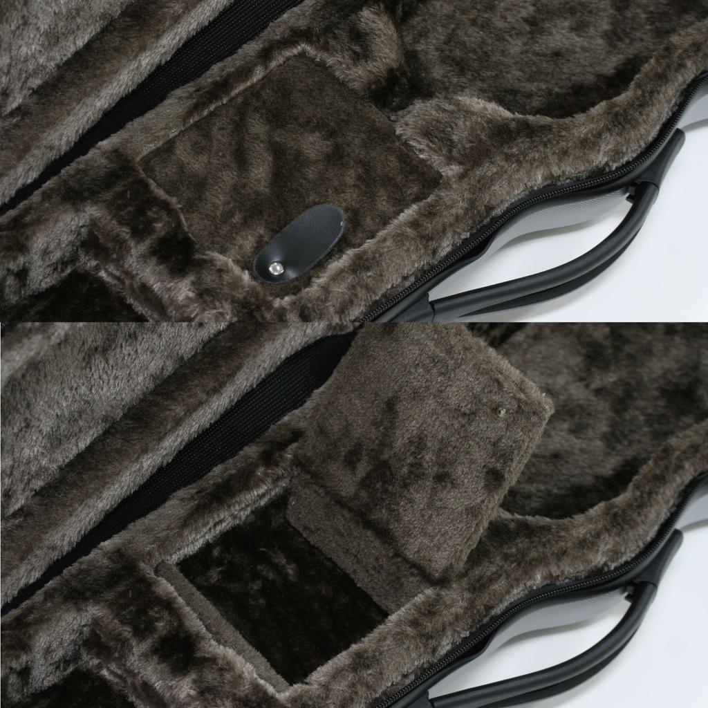 Kikutani Ukulele Case, Soprano Size, Lightweight ABS Resin, Silver, UPC-10N SIL