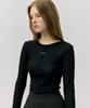 ROLAROLA Stitch Round Neck T-Shirt Black