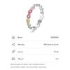 MODIAN 925 Sterling Silver Fine Jewelry Accessories Colorful Enamel Romantic Infinite Love Finger Rings For Women
