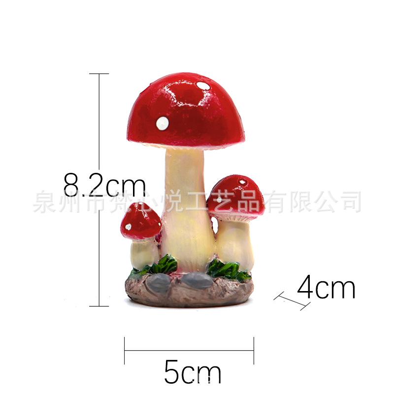 Mushroom Micro Landscape Resin Garden Ornament