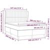 VidaXL Divan Bed with Mattress Light Grey 140x200cm Fabric - Model 3128685