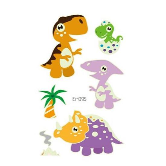 Luminous Tattoo Stickers Temporary Fake Tattoos Kid Glow Paste On Face Arm Leg for Children Body Art Mermaid Dinosaur Sticke