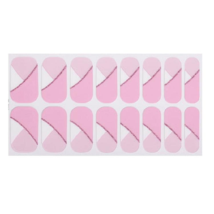 Gels Nail Strips Glittering Gels Nail Stickers Flowers Nail Art Stickers Nails Polish Wraps French Tip Nail Stickers