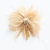 Organza Flower Accessories Crystal Tassel Detail Flower DIY Headdress Part Glitter Crystal Inlay Hair Decor Hair Crown Making