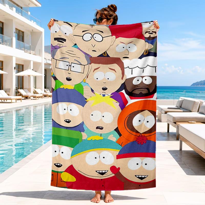 South Friends Adventure Beach Towel, Microfiber Beach Towel, Perfect For Pool, Beach, Travel, Home Decor Beach Party Fan Gifts