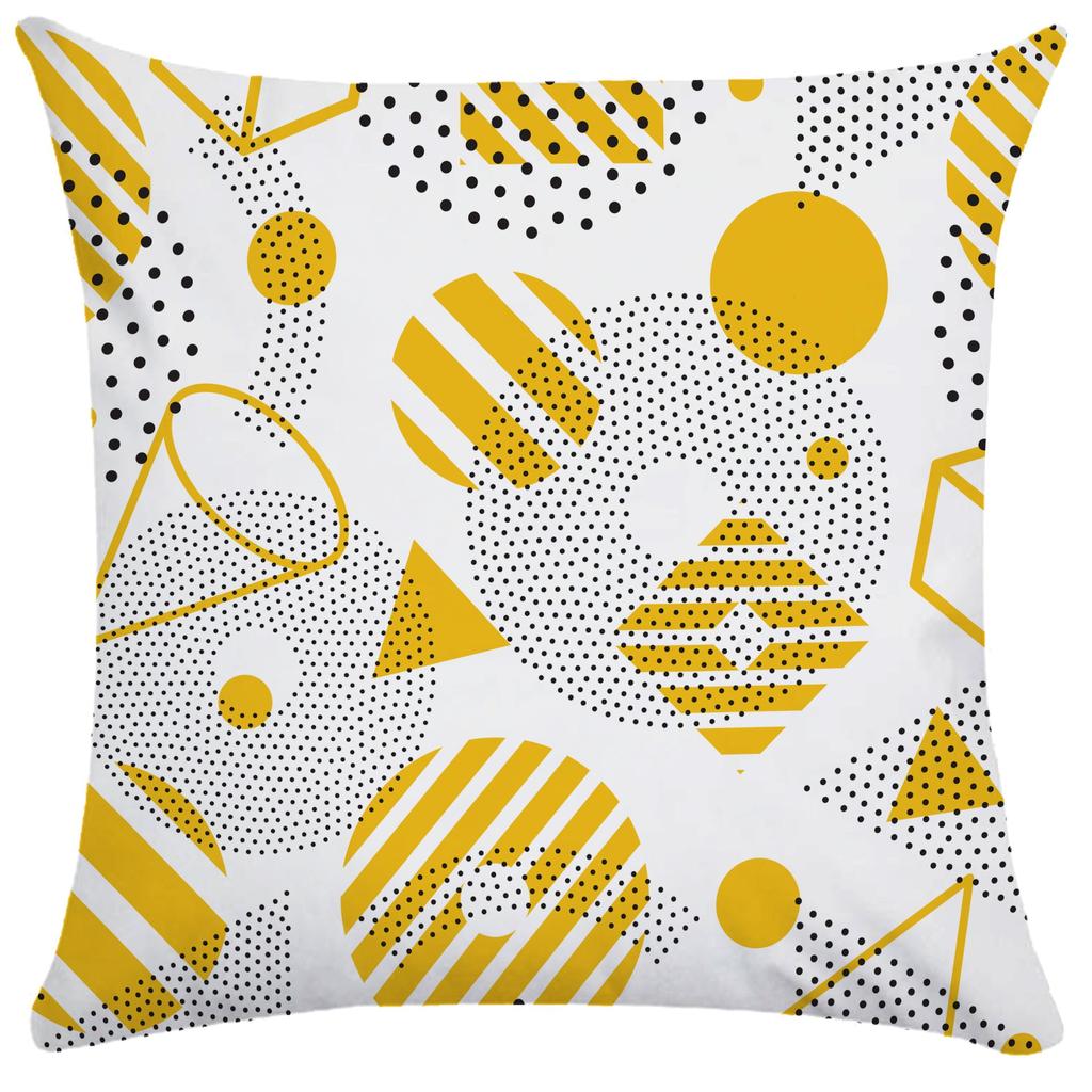 Unregelmäßiger Geometrischer Quadratischer Sofakissenbezug Schlafsaaldekoration Büro Wohnzimmer Zuhause Kissenbezug