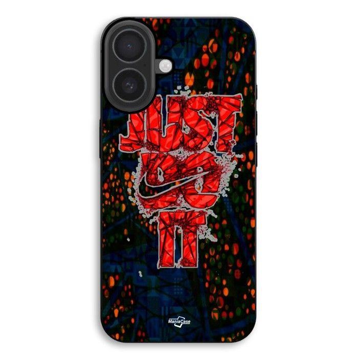 Coque de téléphone - MANIACASE - iPhone 17 - Silicone TPU - Just do it - Rouge