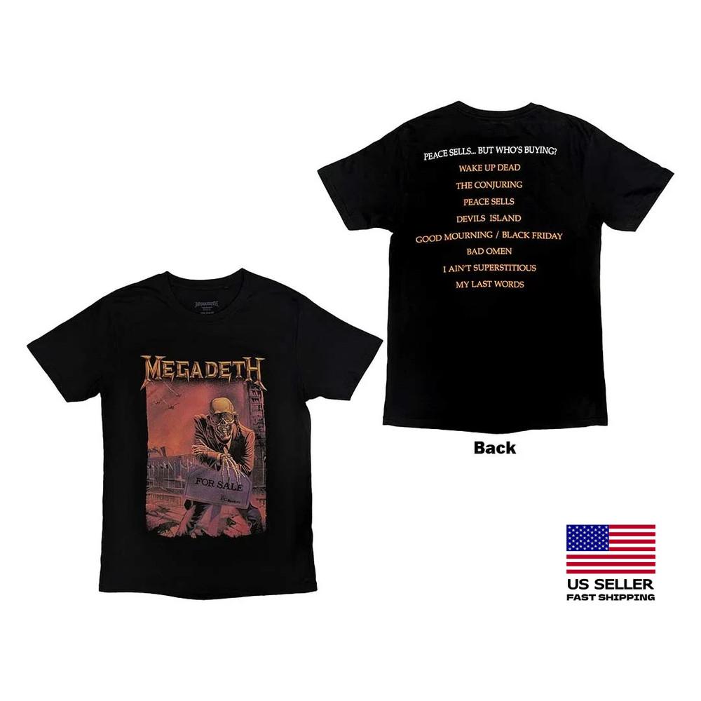 Megadeth Unisex T-Shirt Peace Sells T-Shirt All Size Shirt 2 Sides F011 Unisex T-Shirt
