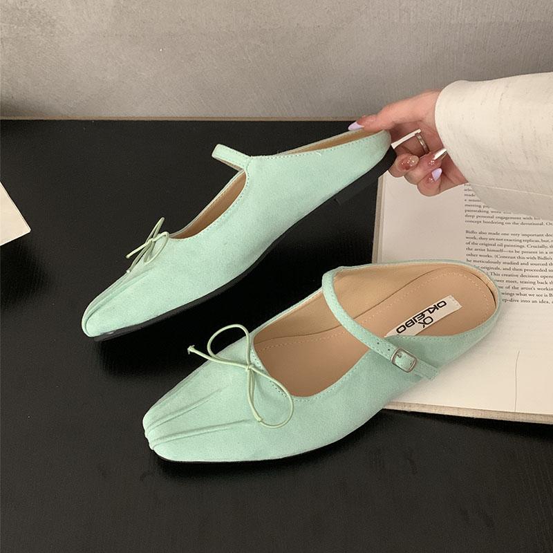 

Модная женская обувь с мелким вырезом, слипоны, женские балетки, мюли, модные балетки с бантом-бабочкой, женские балетки Мэри Джейн 35 синий