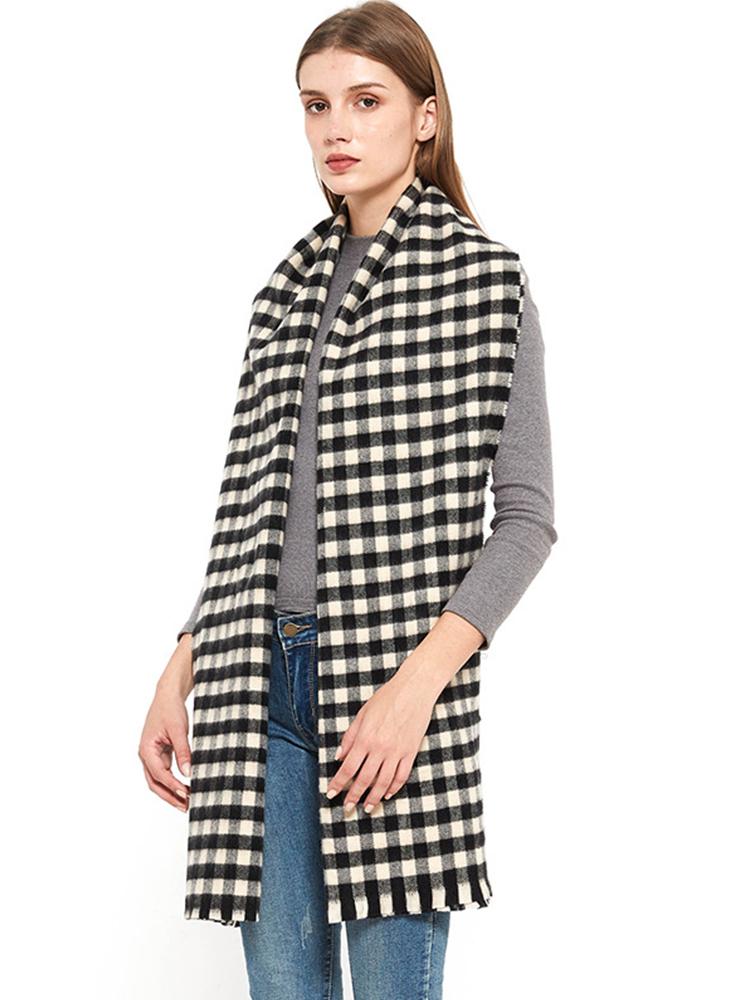 Imitation Cashmere Women Scarf Autumn Winter Small Plaid Scarve Pashmina Mujer Female Echarpe Hiver Foulard Bufanda Shawl Unisex