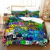 Angry Geometry Dash Bedding Set Single Twin Full Queen King Size Bed Set Game Bedroom Duvetcover Sets Anime Bed Sheet Set Tool