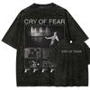 Cry of Fear Nieuw Model Gewassen T-shirt Anime Liefhebber Persoonlijkheid Kleding Oversized Jaarrond Kleding Unisex Heet Product Koppels