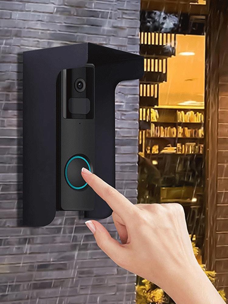 Doorbell Rain Cover Doorbell Cover Metal Ring Doorbell Cover Plate Doorbell Accessories for Most Video Doorbells