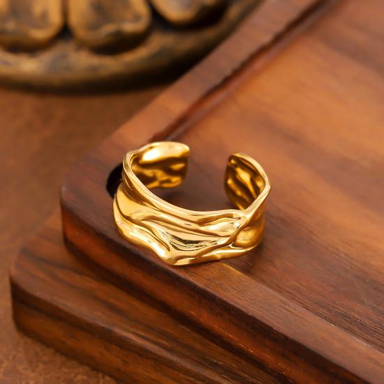 Adjustable Ring Lightweight Comfortable To Wear Anti-Oxidation Open Ring Exquisite Craftsmanship Niche Style Ring for