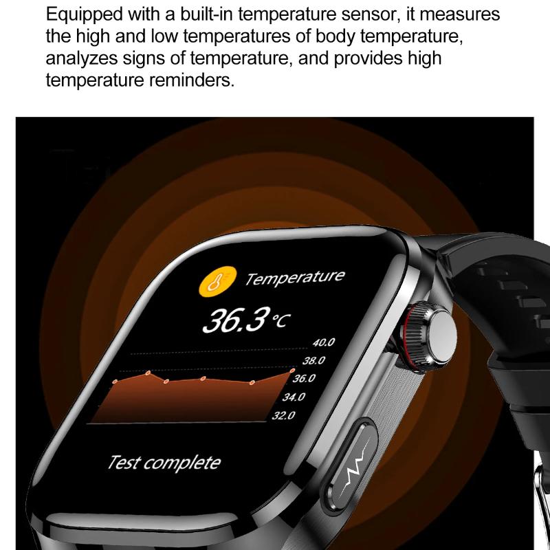 2025 New ECG Smart Watch Women BT Call Heart Rate Blood Lipids Health Monit Watches AI Voice 650mAh Sports Smartwatch