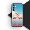 Schutzhülle Flamingo Vogel Blume für Samsung Galaxy S25 S24 S23 Fe Ultra Plus S7 Edge A05 A06 A16 A15 A35 Handyhülle