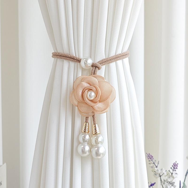 2pcs Elegant Curtain Tiebacks Floral-like Design, for Living Room, Bedroom, Wedding, Party Decor - Durable Polyester Curtain Accessories