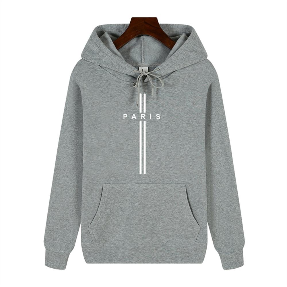 Simple Personality Printed Autumn and Winter Comfort Plus Cashmere Men's High Quality Casual Fashion Warm Street Hoodie