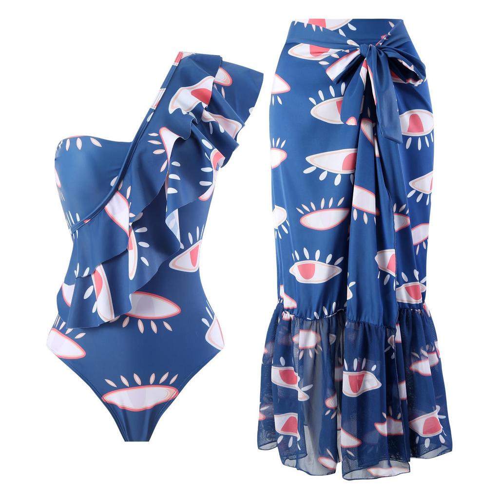 2025 Retro Einteiliger Damen Badeanzug - Europäischer & Amerikanischer Stil Strand Bikini