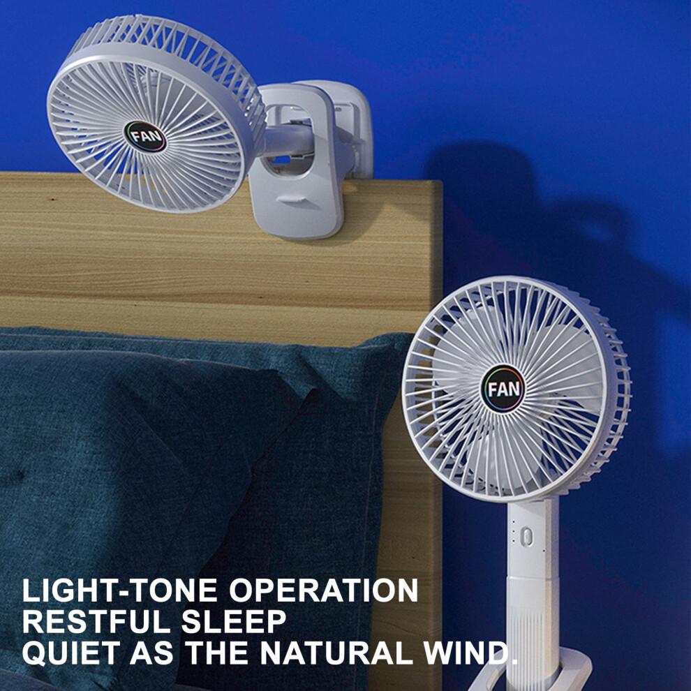 Gnobogi Multifunctional Desktop Shelf Fan Four in one Handheld Fan Wall mounted Fan Silent Home Charging on Clearance