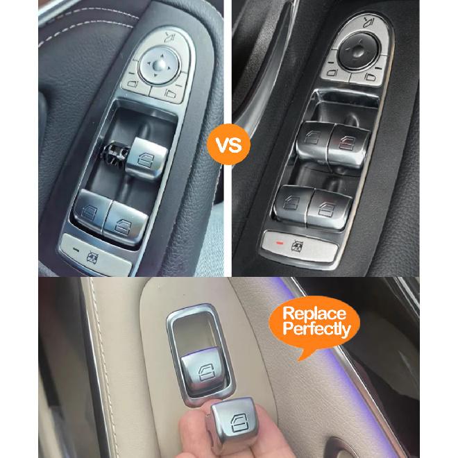 W205 W253 W213 W293 W222 Car Master Passenger Door Window Switch Button Cover Cap Replacement For Mercedes Benz C E GLC S Class Power Window 7