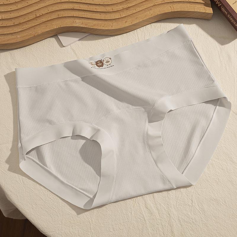 

Женские весенне-летние антибактериальные трусы-слипы с высокой посадкой из ледяного шелка, дышащие, бесшовные XL серый/фиолетовый