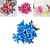 Lush 45cm 10 Heads Artificial Stargazer Lilies Silk Flower Bouquet For Vibrant Decor