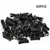 60 Pieces Square Head Car Vent Clips Auto Air freshener Outlet Clips with 1 Storage Box, 9mm Auto Air Conditioner Outlet Clips (Black)