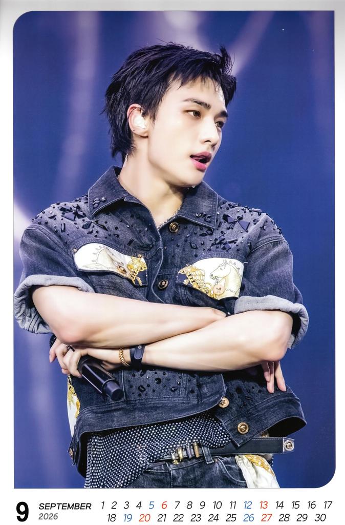 Stray Kids Stor Veggkalender 2026 Klistremerkesett Merchandise (Reiwa 8) + K-POP (Hyunjin)