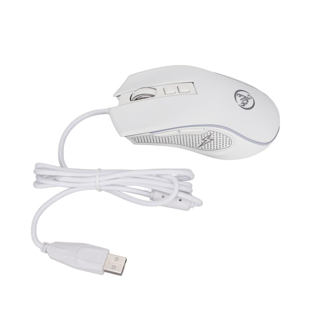 Mechanical Mouse Colorful Shine   3600dpi RGB Ergonomic Wired Game Mouse for Notebook Computers