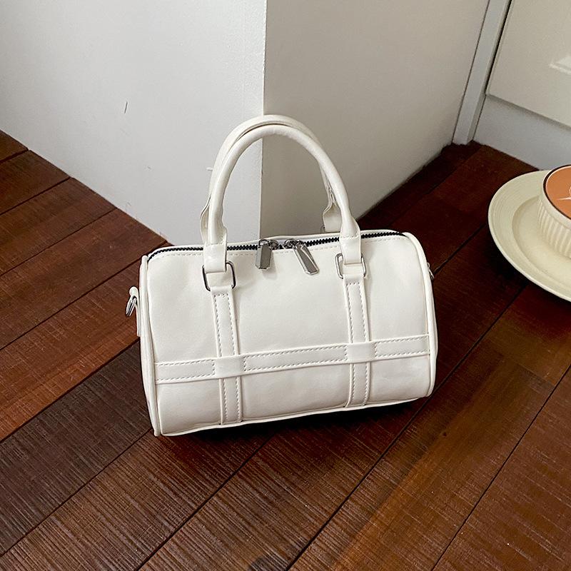 Hand-held Boston Bag - Vintage and Fashionable Small Bag, Single Shoulder Bag, Versatile Crossbody Bag