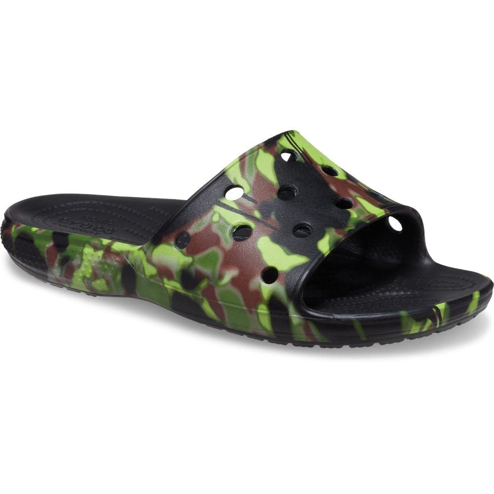 Crocs Classic Spray Camo Slide 208252 Black M8W10 (26cm)