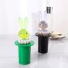 Toothpick Storage Box Large Capacity Dustproof Self-Picking Rabbit Toothpick Holder for Home