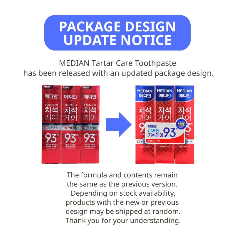 Median 93% Fortschrittliche Zahnstein Zahncreme Dental Iq 120g*3 Stück