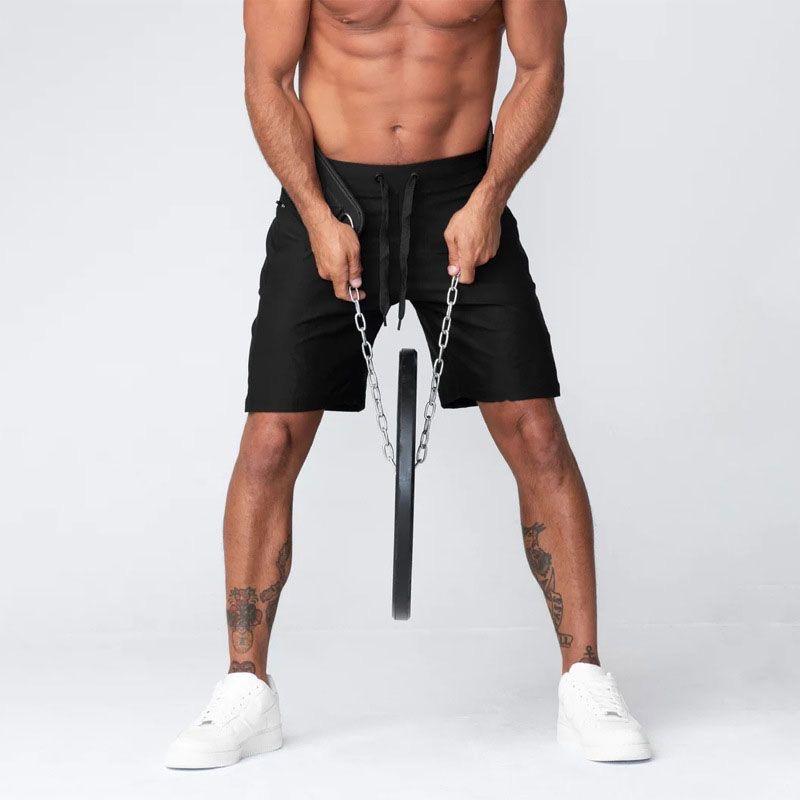 Gewichtheben Dip Gürtel Neopren Rücken Gymnastikgürtel mit Kette für Fitness Bodybuilding Klimmzug Krafttraining Last Hüftgurt