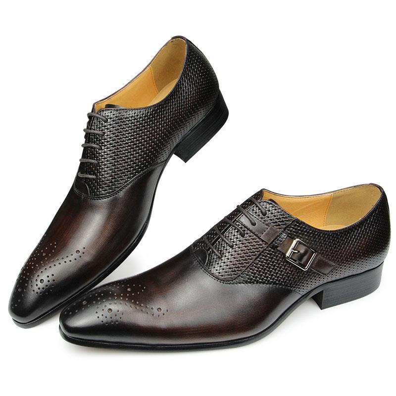 Fashion Fashion Office Shoes For Men Top Layer Genuine Leather Handmade Business Banquet Wedding Party New Spring Autumn Luxury Man Shoe