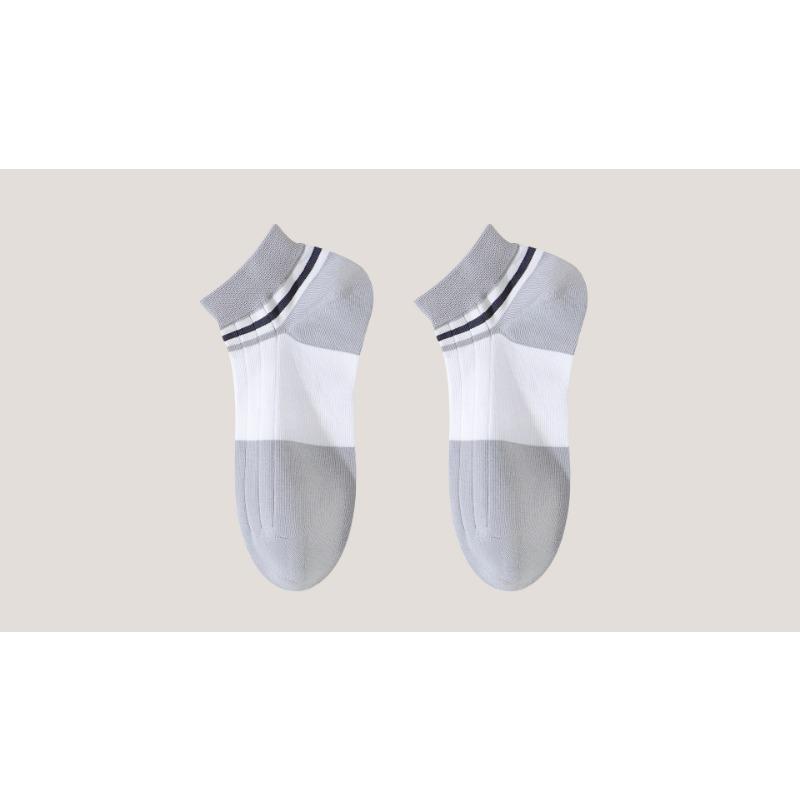 Summer Low-top Casual Socks, Men's Short Socks, Pure Cotton Breathable and Anti-friction, Summer All-cotton Deodorizing and Sweat-absorbing Socks