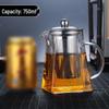 Kung Fu Glass Teapot Set with Stainless Steel Filter