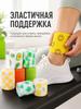 Set of self-fixing elastic bandages 12 pieces, colorful with drawings fruits, stars, emoticons, breathable patch for sports and needlework