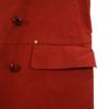 HERMES 80s Vintage made in Scotland Ulster coat L Red series Women Used