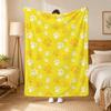 Dog Paw Prints Dog Pattern Throw 240g Flannel Blanket, Suitable for Sofas, Beds, Offices, Exquisite Gift Blankets