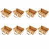 4/8/12/16PCS Kraft Cardboard DIY Gift Basket Waterproof Kraft Paper Handbasket  Party Supplies