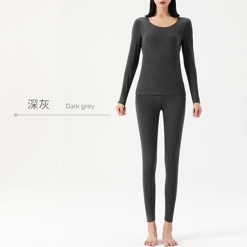 German Velvet Heating and Thermal Underwear Women's 2025 New Autumn and Winter Velvet Cashmere Silk Bottoming Long Johns Set