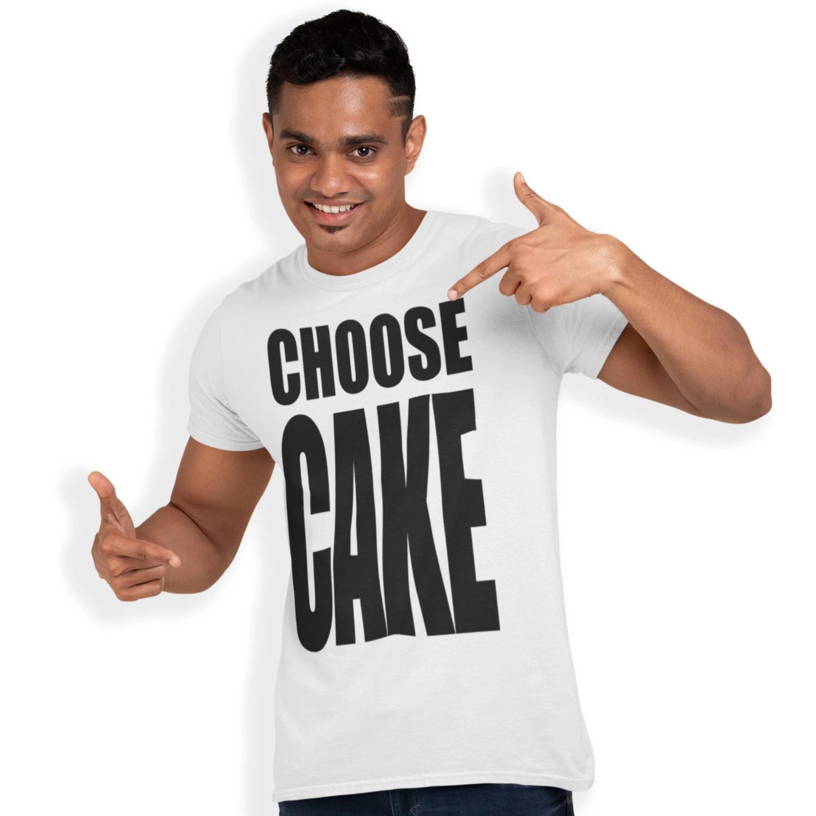 Choose Cake T-shirt Wake Me Up Before You Go-Go Wham! Choose Life the 80s Bake S