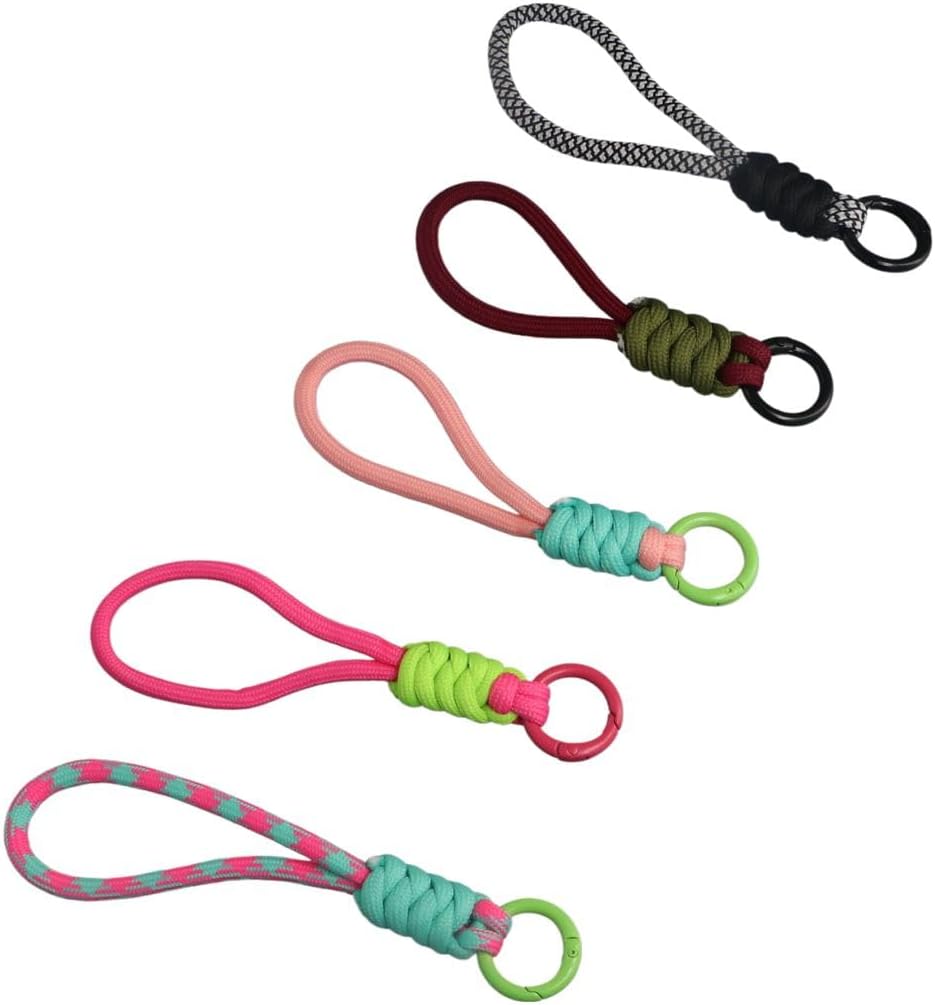 10 packs of woven rope pendants anti-loss multi-purpose wristbands can be used as key chains mobile phone wristbands