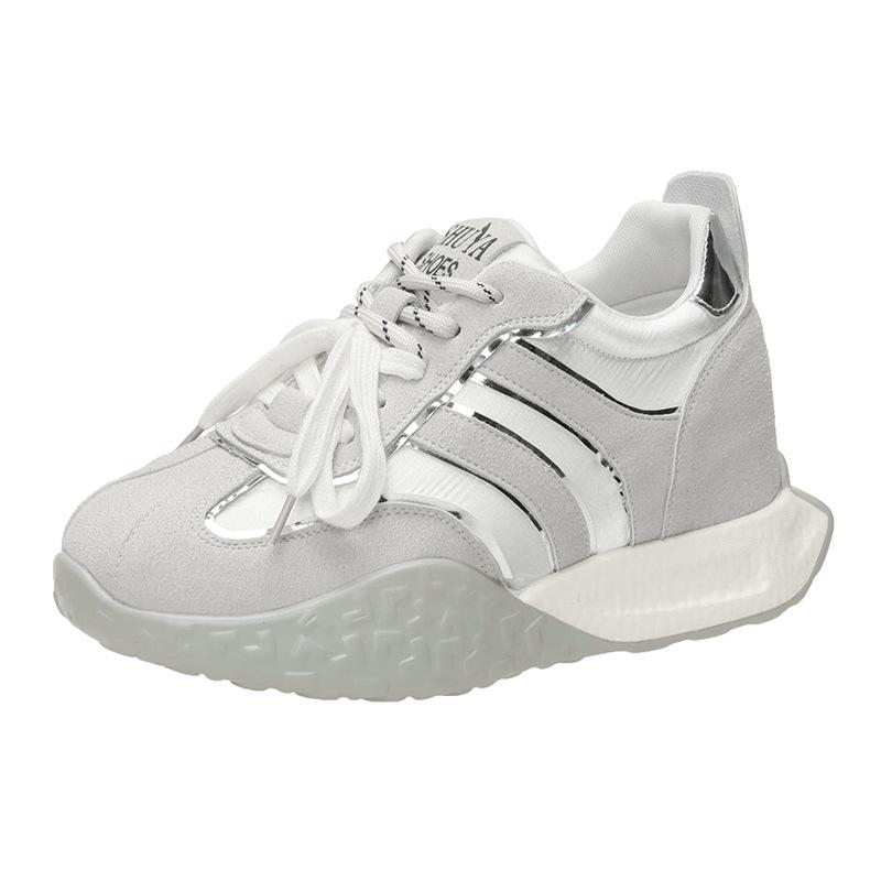 Leather Platform German Training Shoes Women's Spring and Summer 2025 New Breathable Retro Fashion Versatile Sports and Leisure White Shoes